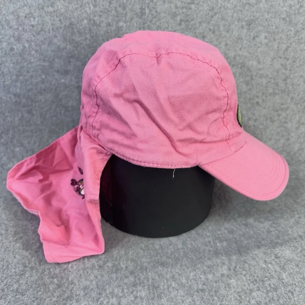 Fishin Chix Pink Fishing Sun Hat Cap Neck Flap Embroidered Fish Womens Outdoor